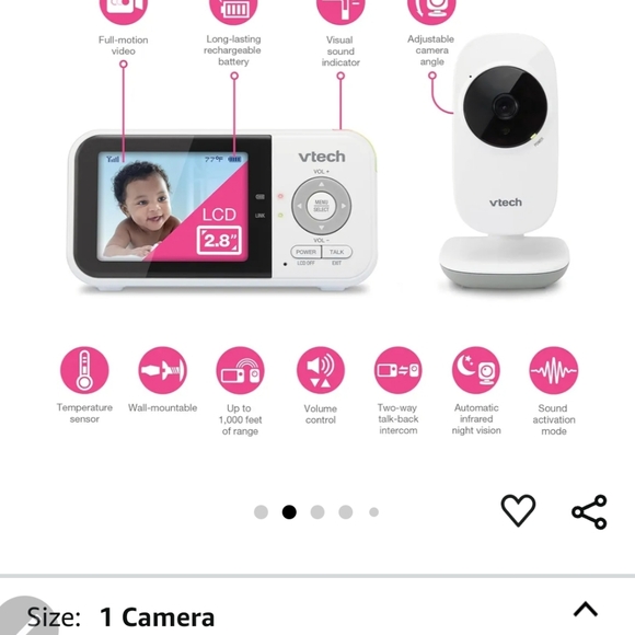 NEW!! In Box! V-tech Baby Monitor - Picture 2 of 11